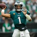 Jalen Hurts ist der Quarterback der Philadelphia Eagles. (Archivbild)