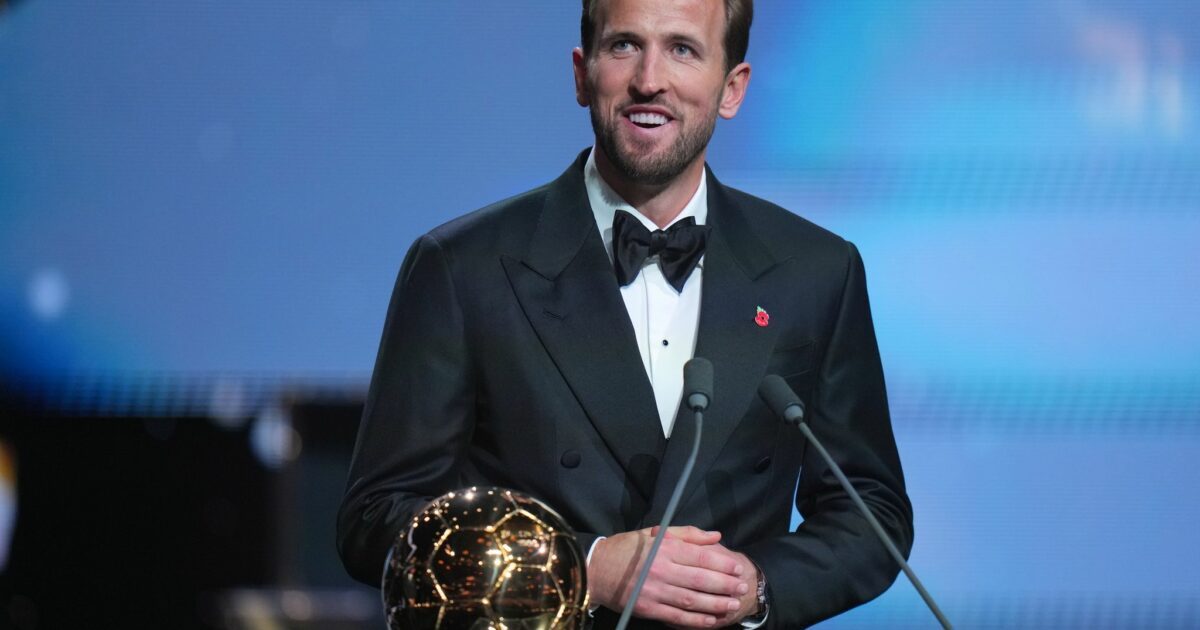 Harry Kane ist mit dem Ballon d'Or ausgezeichnet worden.