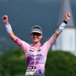 Laura Philipp jubelt über ihren zweiten Platz auf Hawaii.