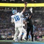 Jared Goff (16) warf für 412 Yards