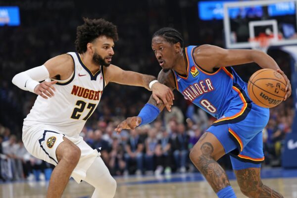 Jalen Williams (r.) war Topscorer bei den Oklahoma City Thunder.
