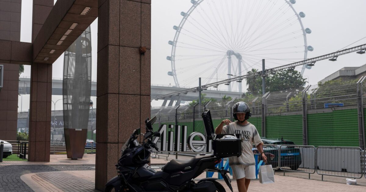 Starker Smog in Singapur.
