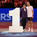 Zweimal Alexander und die Eins: Tennis-Champion Zverev mit seinem Vater.