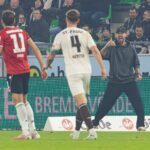 Hannovers neuer Trainer Sandro Wagner beim 1:1 gegen den FC St. Pauli.