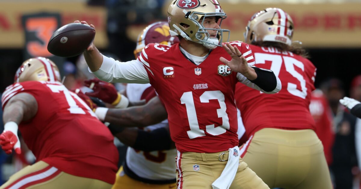 Brock Purdy und die 49ers haben als einziges NFL-Team bereits sechs Saisonsiege.
