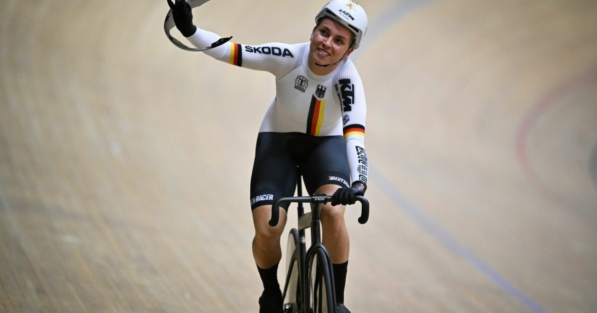 Emma Hinze könnte bei der Heim-EM in Berlin ihr Comeback feiern. (Archivbild)