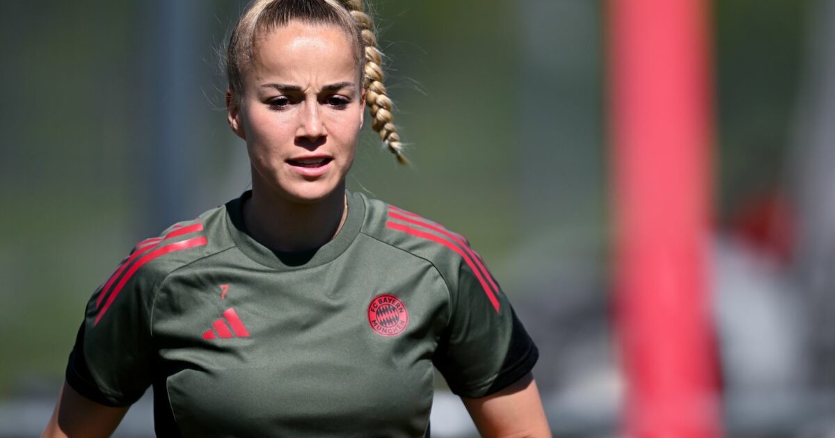 Erst einmal raus: Fußball-Nationalspielerin Giulia Gwinn. (Archivbild)